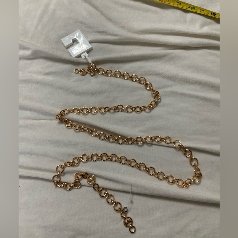 Michael Kors Gold Chain Link Belt